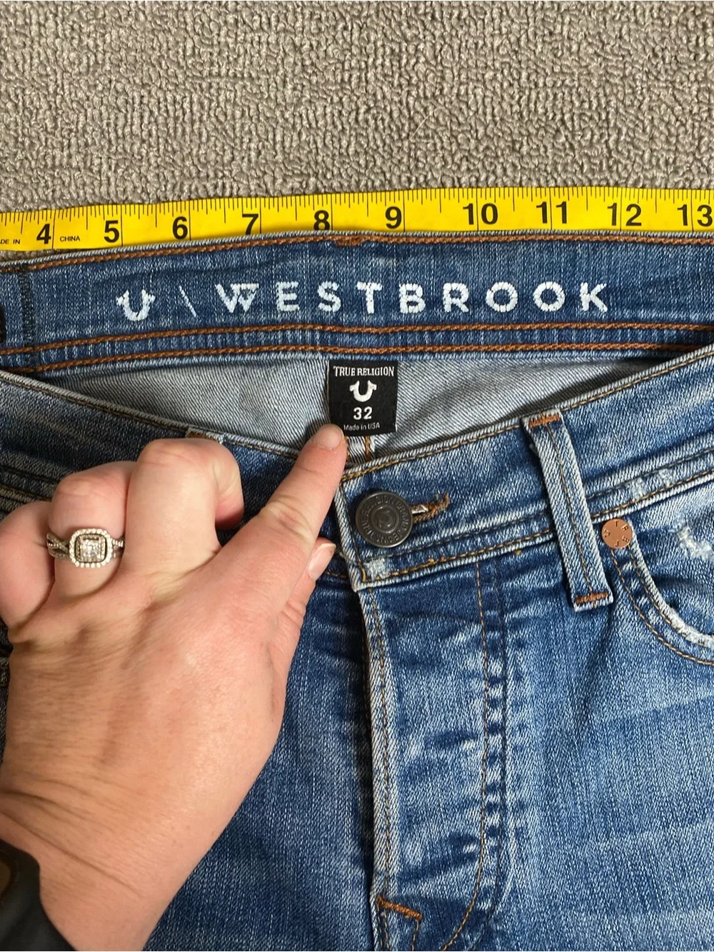 True Religion x Russell Westbrook Rocco Relaxed Fit Distressed Skinny Jean USA